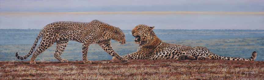 GC – The Bickersons – Leopard Pair © Guy Combes
