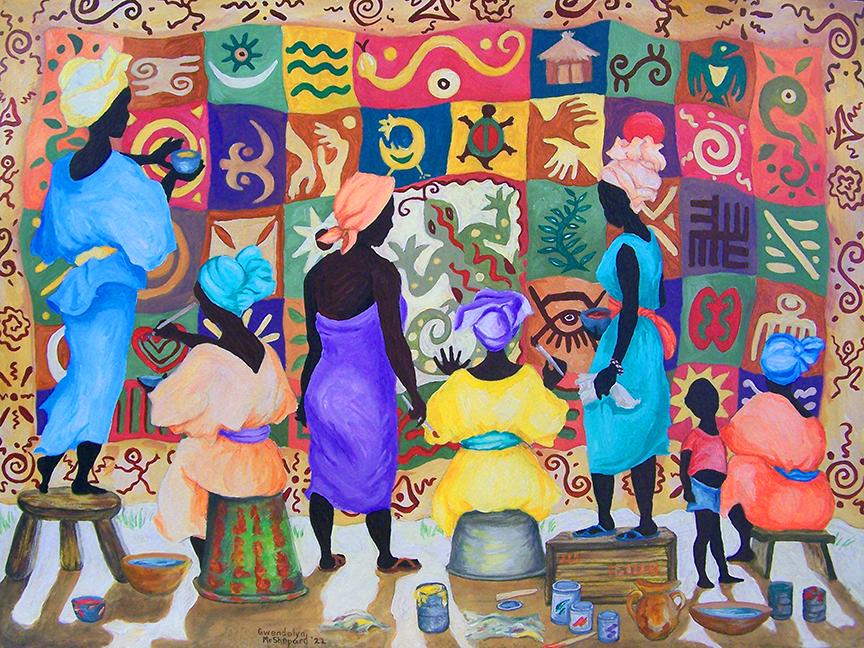 GM – African Series – Painting Cloth © Gwendolyn McShepard