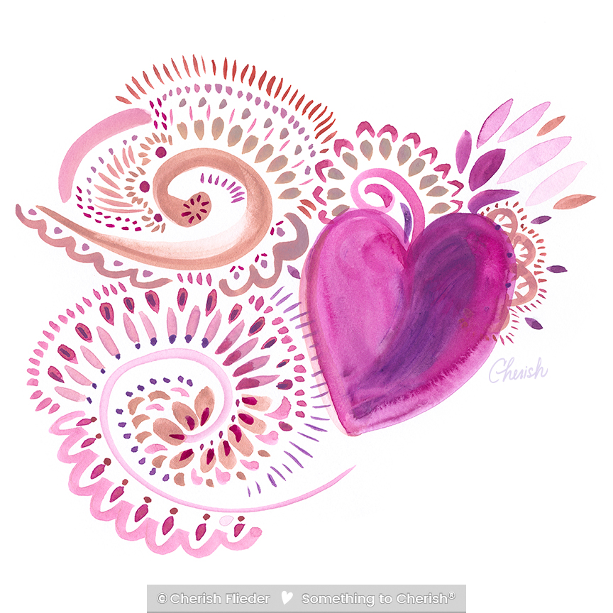 CF – Floral C2229 Revive Heart Paisley © Cherish Flieder