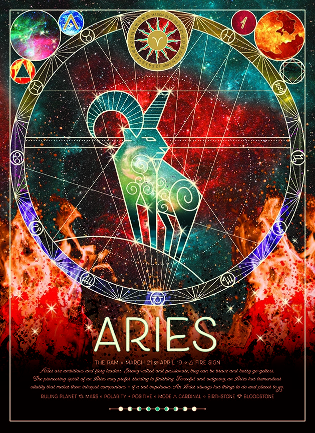 CHIC – Astrology – Aries 45011 © Cobble Hill Puzzle Company