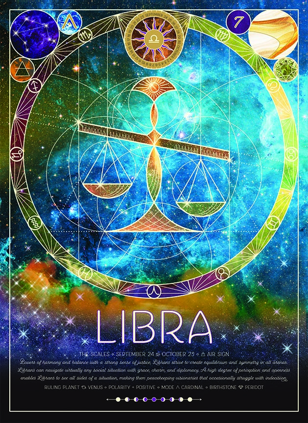 CHIC – Astrology – Libra 45017 © Cobble Hill Puzzle Company