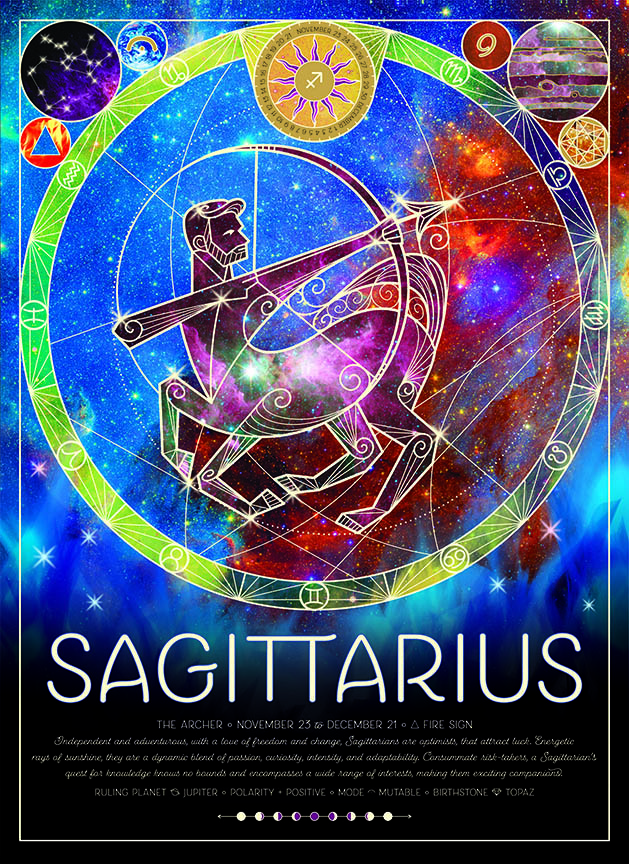 CHIC – Astrology – Sagittarius 45019 © Cobble Hill Puzzle Company