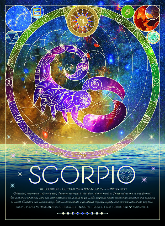 CHIC – Astrology – Scorpio 45018 © Cobble Hill Puzzle Company