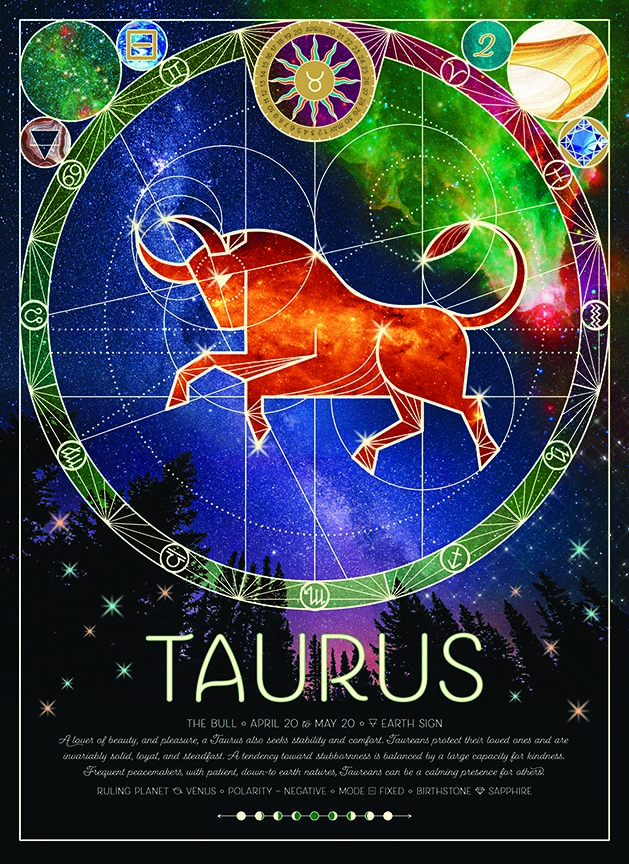CHIC – Astrology – Taurus 45012 © Cobble Hill Puzzle Company