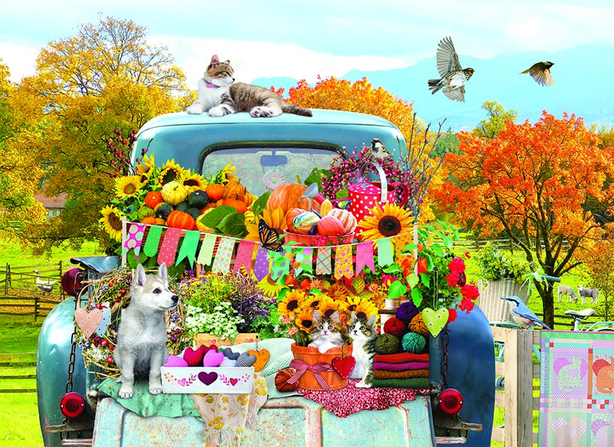 CHIC – Country Truck Autumn © Cobble Hill Puzzle Company