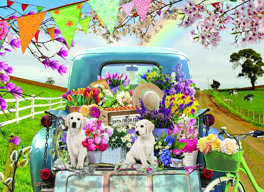 CHIC – Country Truck Spring © Cobble Hill Puzzle Company