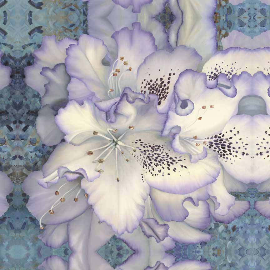 HM – Garden, Floral – Porcelain Blue © Hilary Mayes