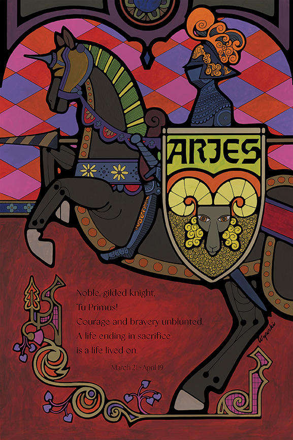 HW – Aries with Poem © Harry Wysocki