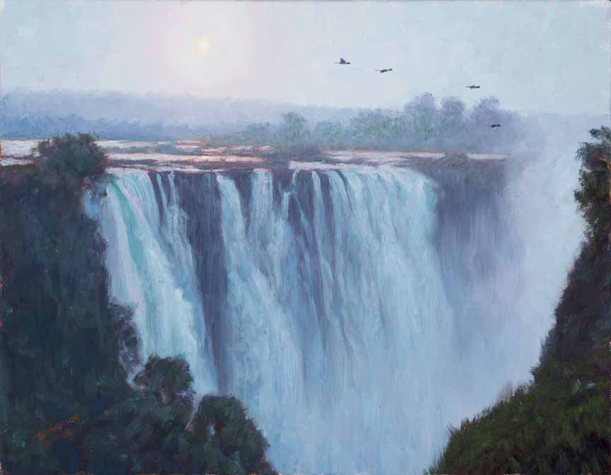 JB – African – Victoria Falls at Sunrise © John Banovich