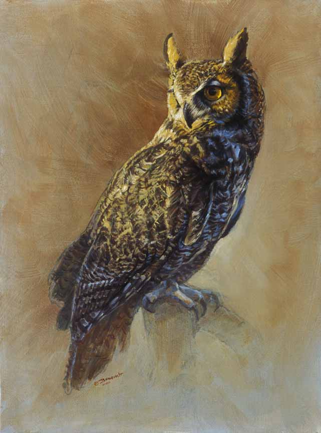 JB – NA – The Great Horned Owl © John Banovich