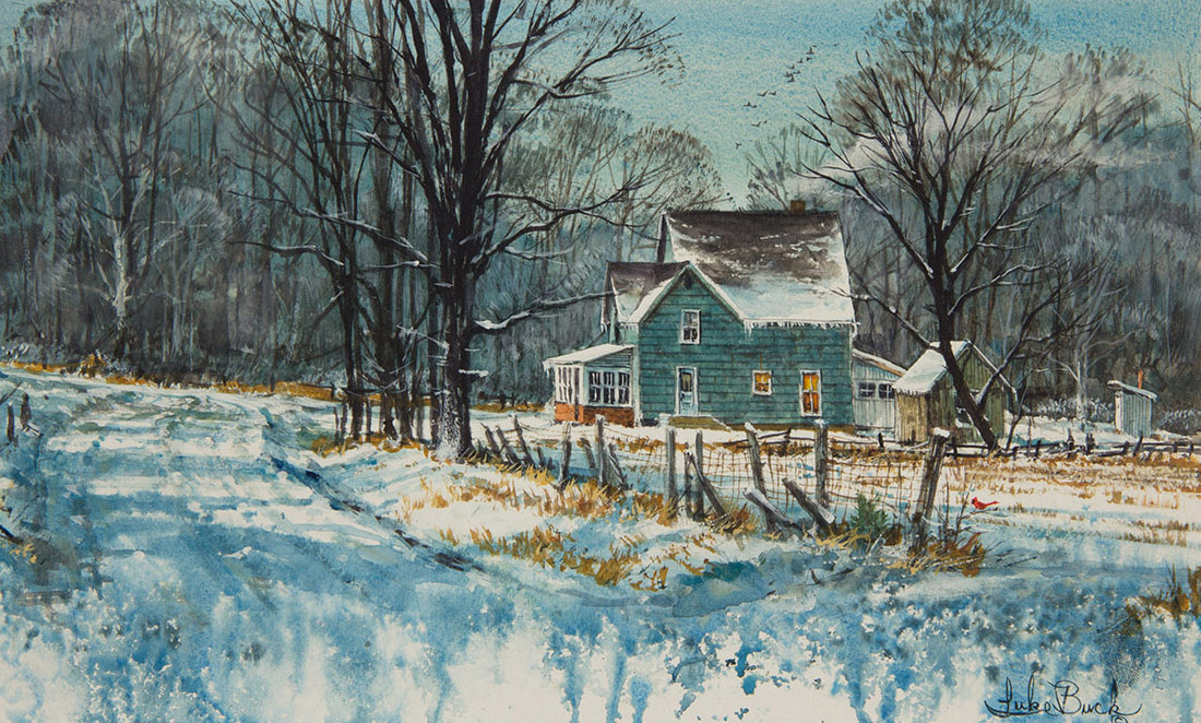LB – Rural America – Back Road Winter 1943 C © Luke Buck