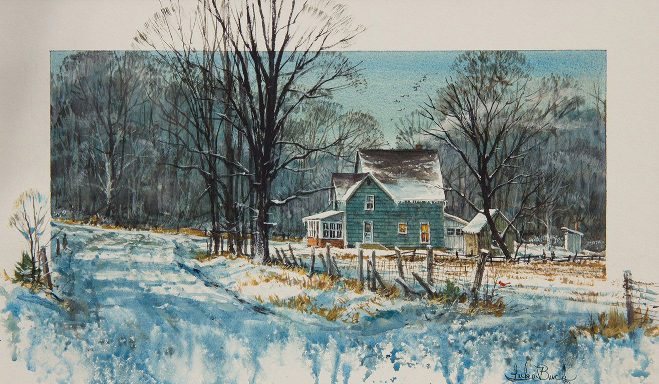 LB – Rural America – Back Road Winter 1943 © Luke Buck