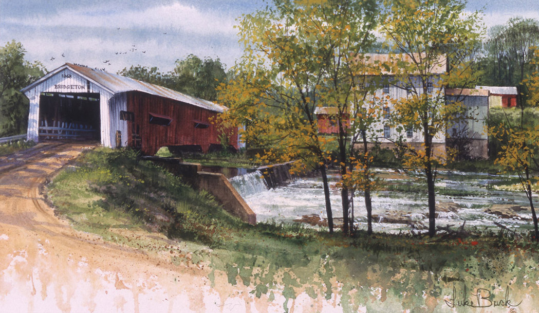 LB – Rural America – Bridgeton Indiana Mill 9822 C © Luke Buck