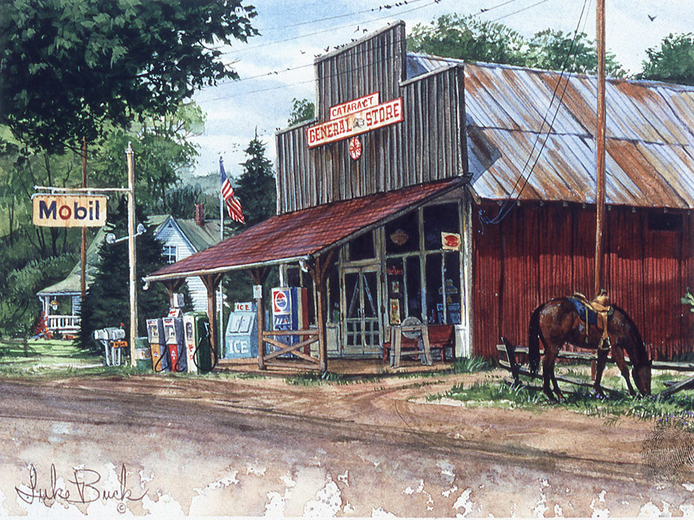 LB – Rural America – Cataract General Store – Summer 9908 C © Luke Buck