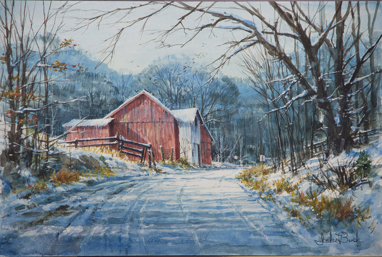 LB – Rural America – Country Road Winter 1901 © Luke Buck