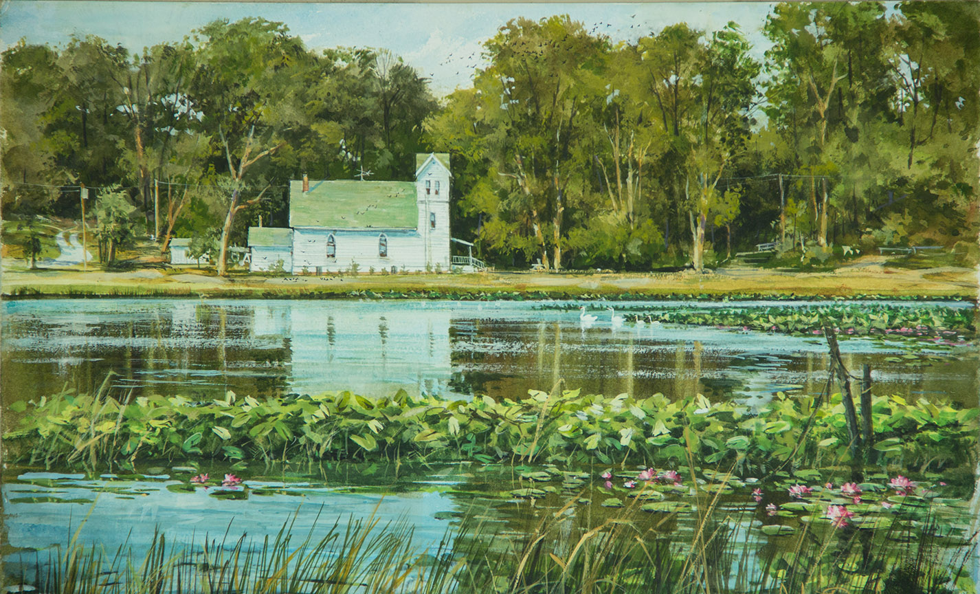 LB – Rural America – Lake Cicott Church 1532 © Luke Buck