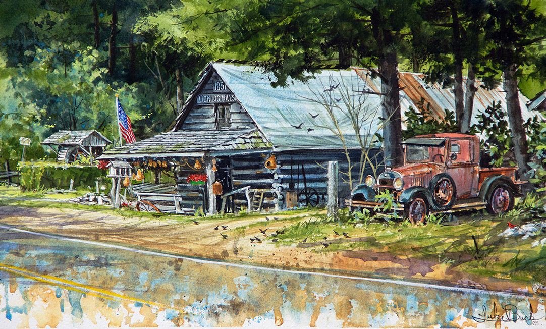 LB – Rural America – Log Lick Mill Store 1527 C © Luke Buck