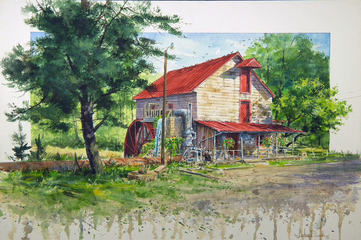LB – Rural America – Old Mill Of Guilford, Oak Ridge NC 1625 © Luke Buck