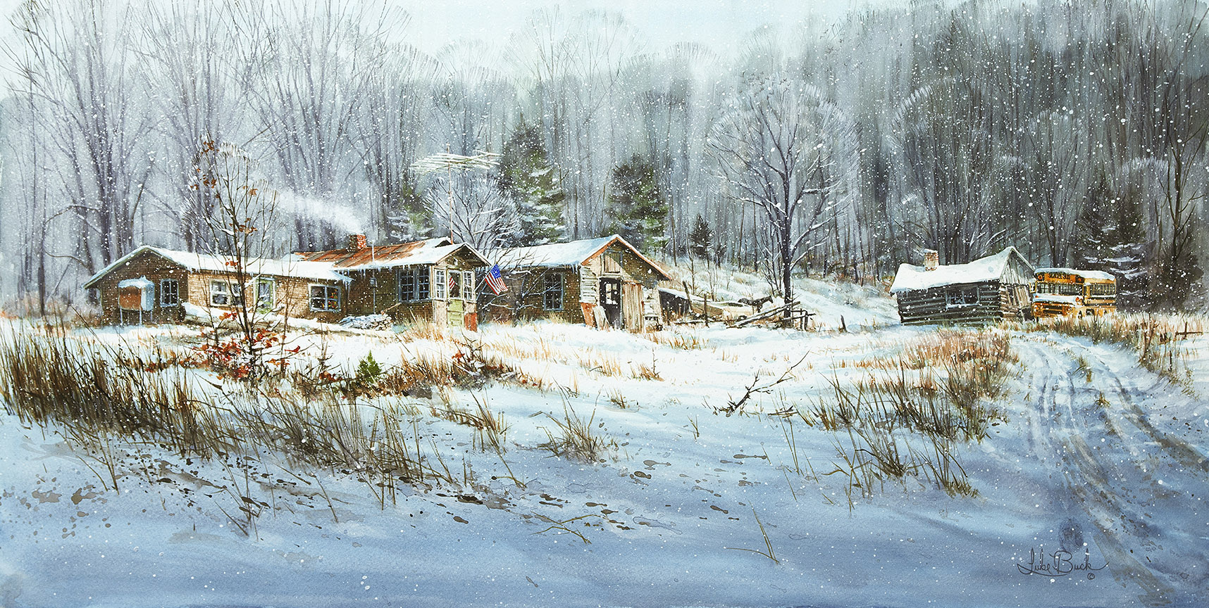 LB – Rural America – Snow Day 1126 © Luke Buck