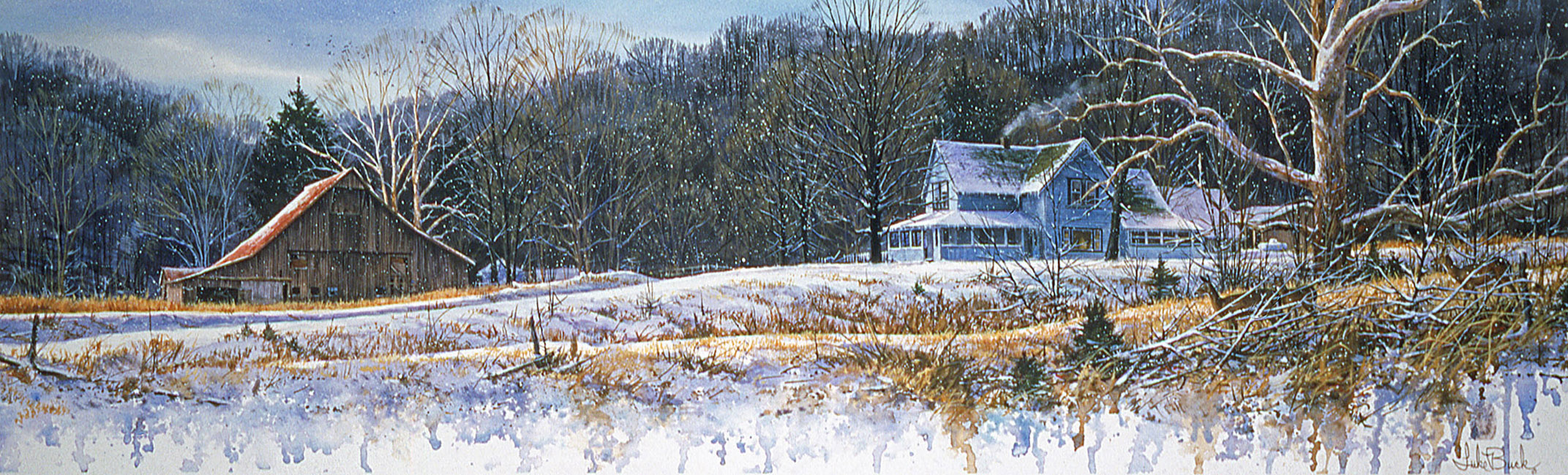 LB – Rural America – Winter On Salt Creek Road 0017 C © Luke Buck