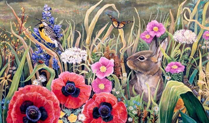 LHB – Prairie Song – Rabbit © Linda Howard Bittner