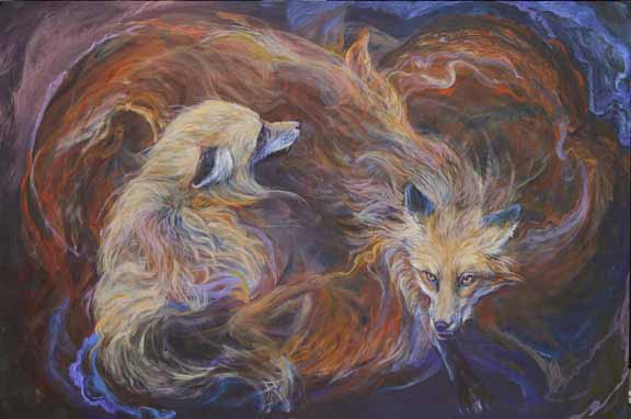 LMF – Hearts of Fire – Red Fox © Laura Mark-Finberg