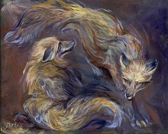 LMF – Impressionistic Fox © Laura Mark-Finberg