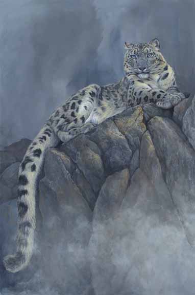 LMF – Snow Leopard on the Edge © Laura Mark-Finberg