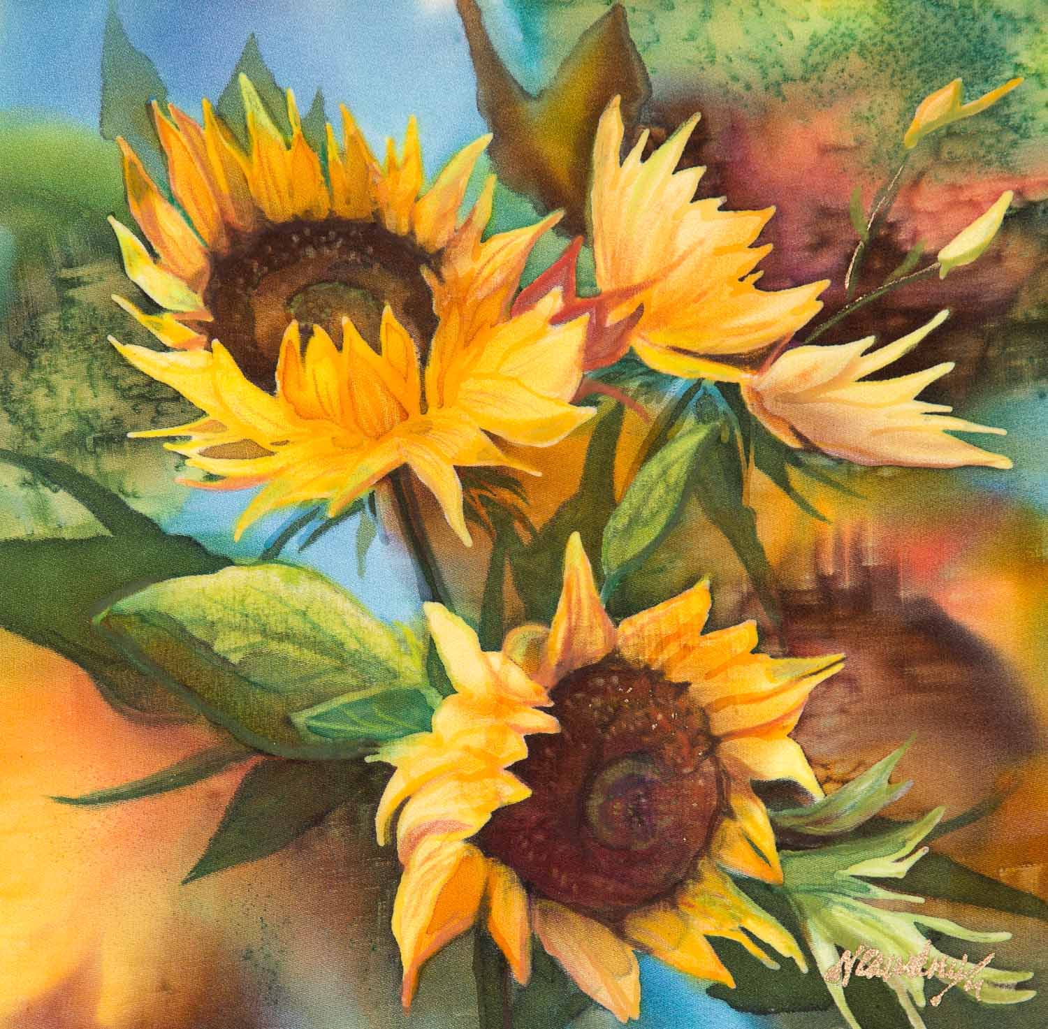 NDC – Ivy’s Sunflower © Nancy Dunlop Cawdrey