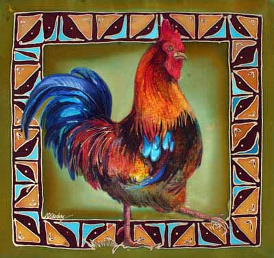 NDC – Rooster – Barnyard Strut © Nancy Dunlop Cawdrey