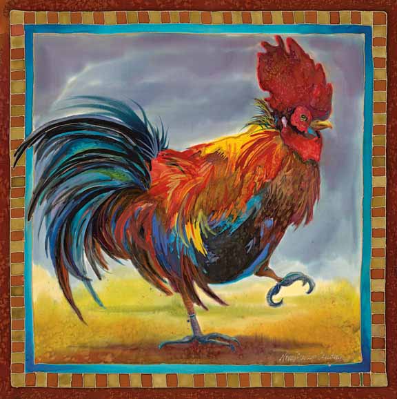 NDC – Rooster – Hopscotch © Nancy Dunlop Cawdrey