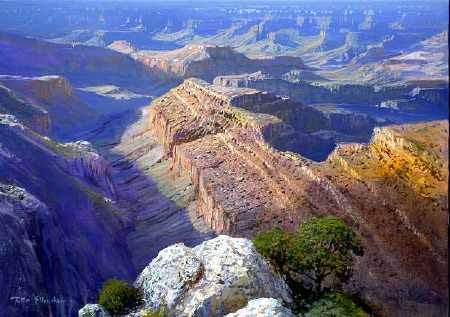 PE – Grand View Piont, Grand Canyon by Peter Ellenshaw #2059 © Ellenshaw.com