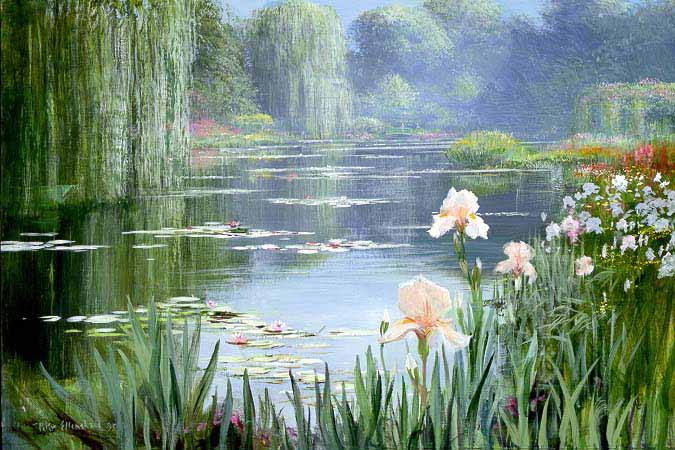 PE – Monet’s Pond by Peter Ellenshaw #2132 © Ellenshaw.com