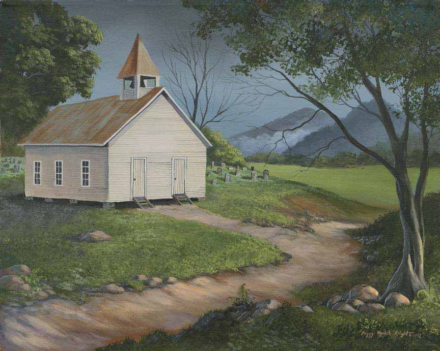 PMK – Country Church by Peggy Myrick Knight © Southern Touch Crafters, LLC
