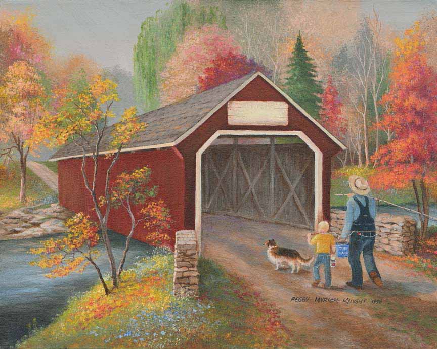 PMK – Covered Bridge by Peggy Myrick Knight © Southern Touch Crafters, LLC