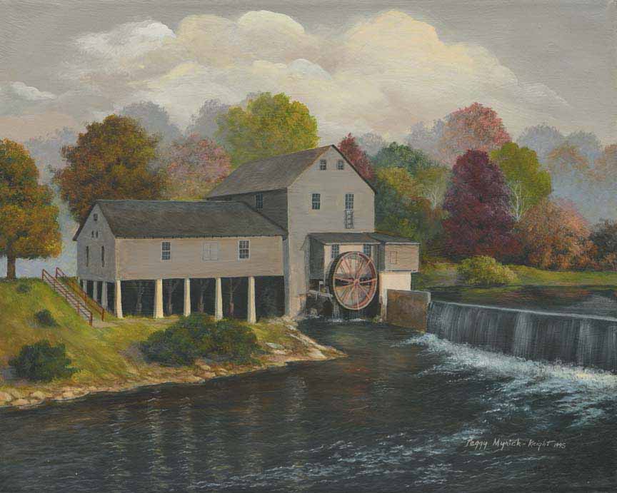 PMK – Old Mill by Peggy Myrick Knight © Southern Touch Crafters, LLC