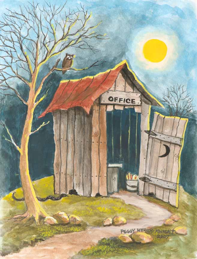 PMK – Outhouse by Peggy Myrick Knight © Southern Touch Crafters, LLC