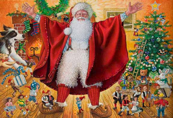 RJW – Santa and His Helpers © Richard Jesse Watson