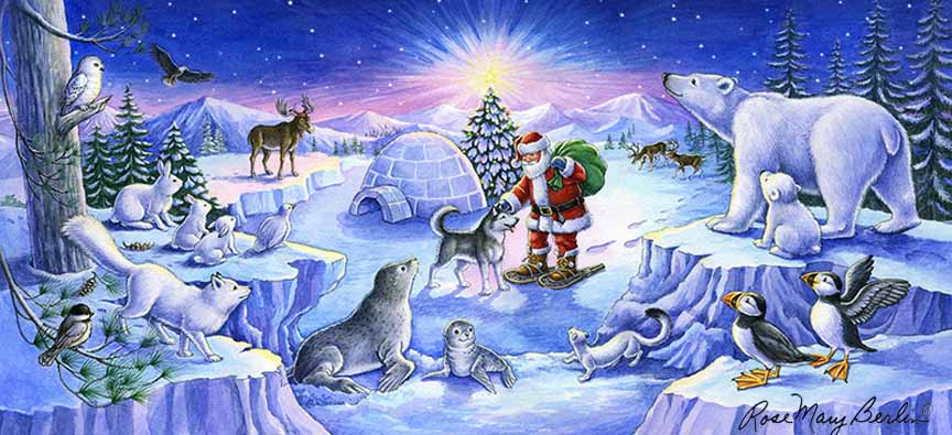 RMB – Christmas – Arctic Friends Christmas © Rose Mary Berlin