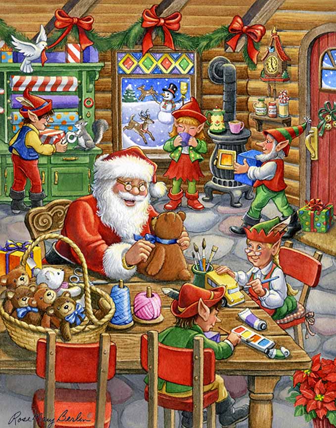 RMB – Christmas – Santa’s Toy Shop (v) © Rose Mary Berlin
