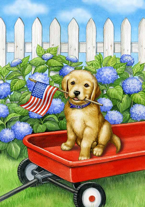 RMB – Patriotic Pup © Rose Mary Berlin
