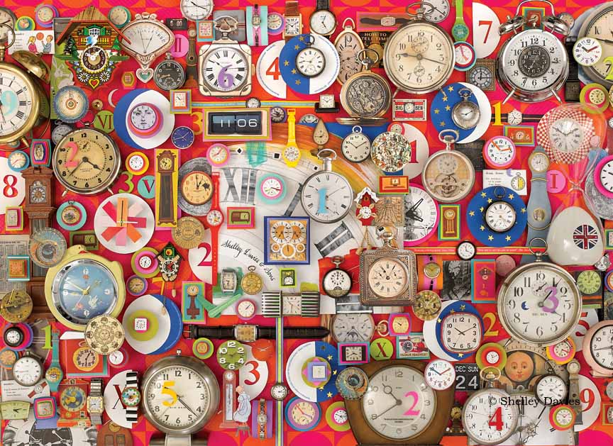 SD – Collage – Clocks © Shelley Davies