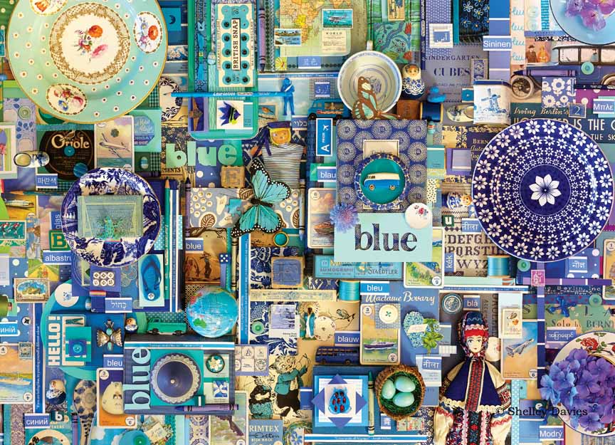 SD – Color Collage – Blue © Shelly Davies