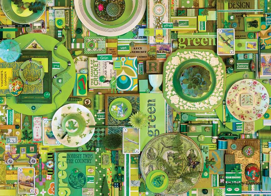 SD – Color Collage – Green © Shelly Davies