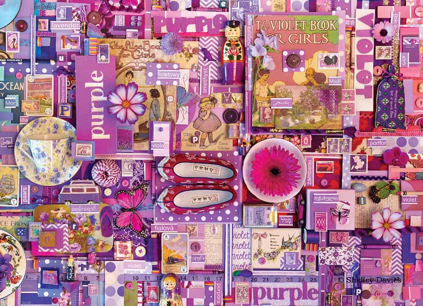 SD – Color Collage – Purple © Shelly Davies