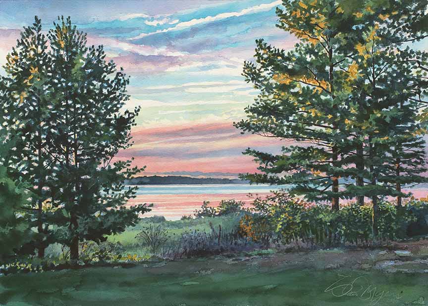 SM – Elk Rapids – Traverse Bay Sunset © Stan Myers