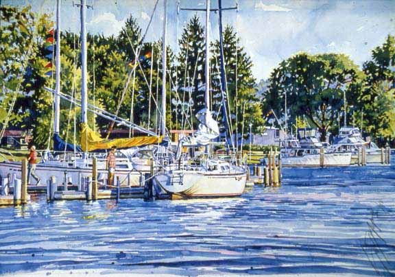 SM – Pentwater Mooring © Stan Myers