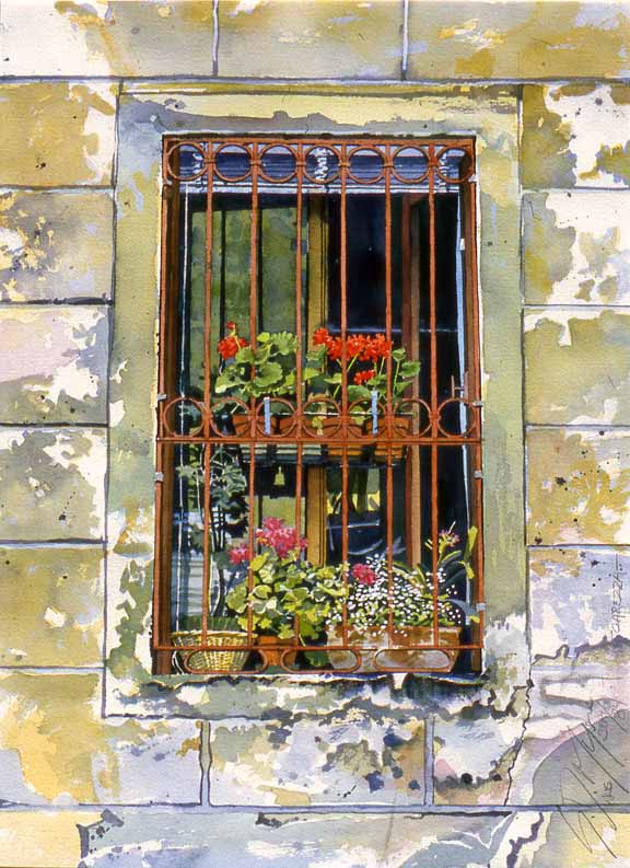 SM – Red Barred Window © Stan Myers