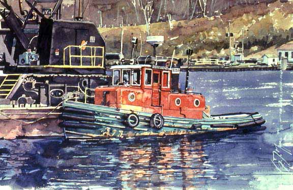 SM – Resting Tugboat © Stan Myers