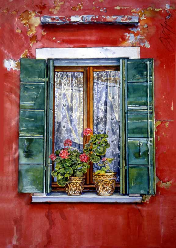 SM – Window and Red Wall © Stan Myers